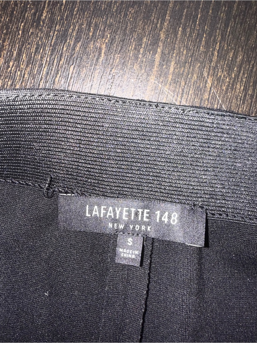 Lafayette 148 New York Black Wide-Leg Cropped Pants Minimalist Luxury Size S - Picture 8 of 9
